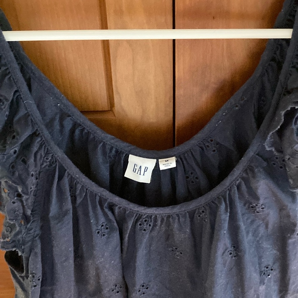 GAP Navy Ruffle Tank Top - Picture 11 of 13
